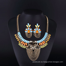 Conjunto de collar de acrílico de cristal de estilo Bohemia colorido 2016